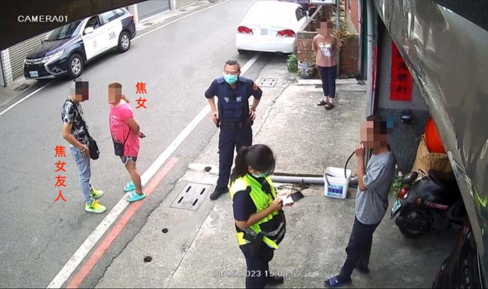 焦女找來疑是不良份子的男子到場。(圖/黃男舅舅提供)