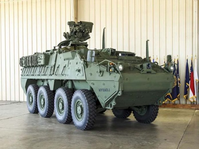 史崔克8輪式裝甲車。圖／取自美國陸軍網站