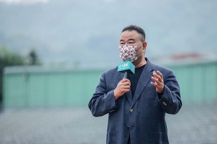 趙士強出席111年黑豹旗閉幕典禮致詞。(圖片提供／趙士強)