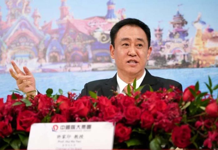中國恒大集團美東時間17日向美國紐約法院申請破產保護。圖為集團創辦人、董事局主席許家印。圖／中新社