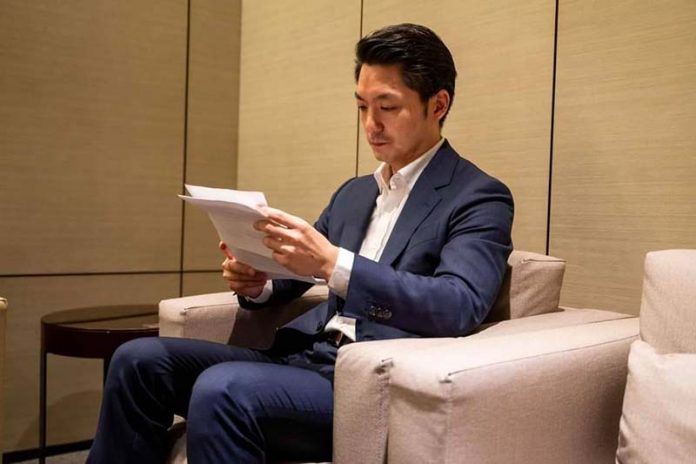 台北市長蔣萬安29日上午抵達上海浦東機場,出席雙城。圖／取自蔣萬安臉書