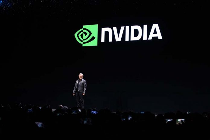 《金融時報》評論指出，輝達的股價弱點是台灣。圖為NVIDIA 創辦人暨執行長黃仁勳在Computex 2023現場發表主題演講。圖／取自NVIDIA Taiwan臉書粉專