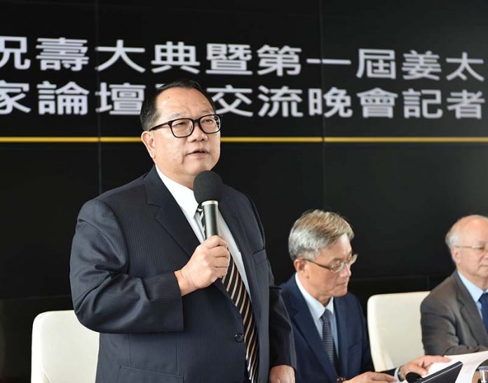 陽明山姜太公道場主席羅世新表示，將和文化大學在9月16日合辦「姜太公祝壽大典暨第一屆姜太公世界道家論壇」。圖／陽明山姜太公道場提供