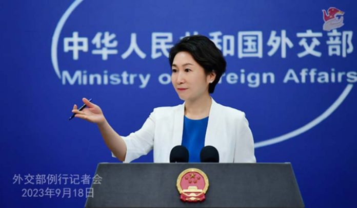 大陸外交部發言人毛寧。圖／大陸外交部官網