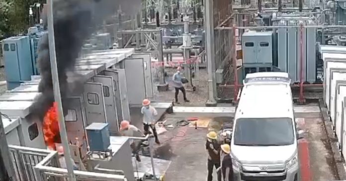 蘭陽發電廠開關場爆炸　廠長灼傷癱軟倒地送醫