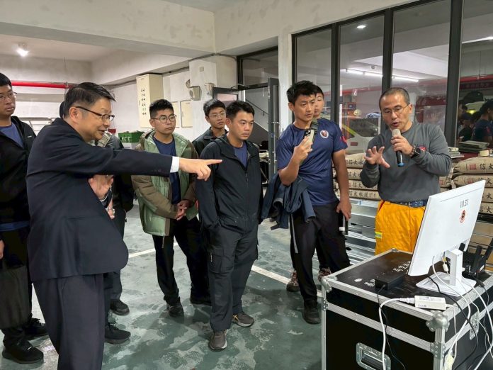 從天而降的救援力量!中央警大參訪基隆消防無人機基地 從天而降的救援力量!中央警大參訪基隆消防無人機基地