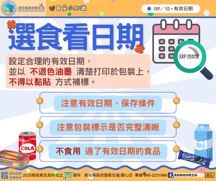 買魚看標示、選食看日期！南投衛生局提醒聰明消費不踩雷