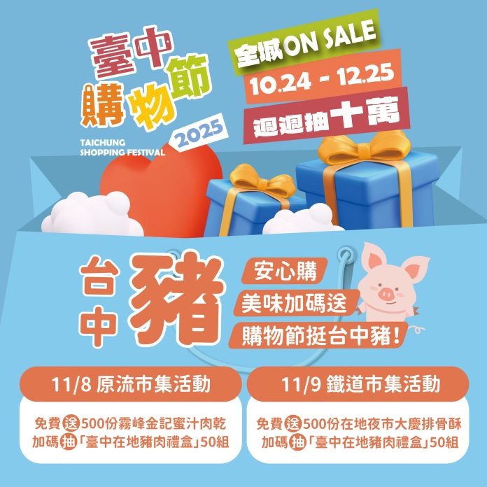 購物節挺台中豬! 原流市集免費發放蜜汁肉乾500份-粉絲留言再抽418份肉乾絲 購物節挺台中豬! 原流市集免費發放蜜汁肉乾500份-粉絲留言再抽418份肉乾絲