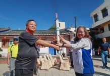 南投全縣運動會點燃聖火 11月8日縣立體育場揭幕 南投全縣運動會點燃聖火 11月8日縣立體育場揭幕