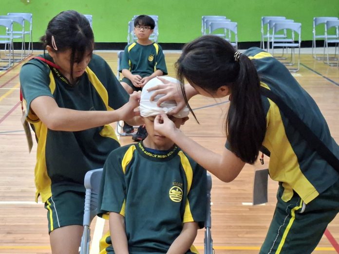 90-位學生變身救護小尖兵！「計分安妮」首度上場助攻精準訓練