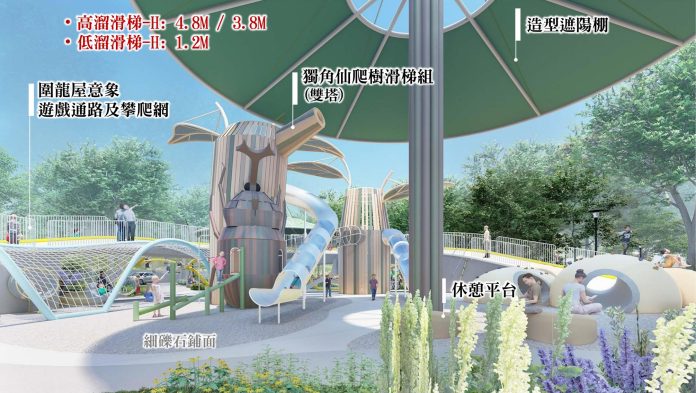 全台最「生態系」特色公園在東勢　獨角仙主題×戲水×共融遊具一次滿足