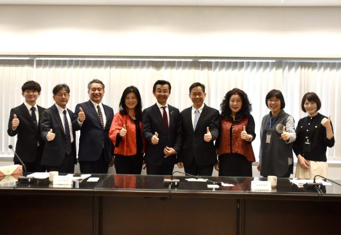 日本宮崎縣日南市高橋透市長率團拜會中市府　深化台日城市交流夥伴關係