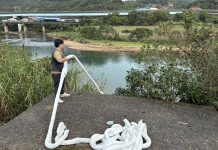 基隆河八堵段現油污 環保局急應變、台水切換水源保供水 基隆河八堵段現油污 環保局急應變、台水切換水源保供水