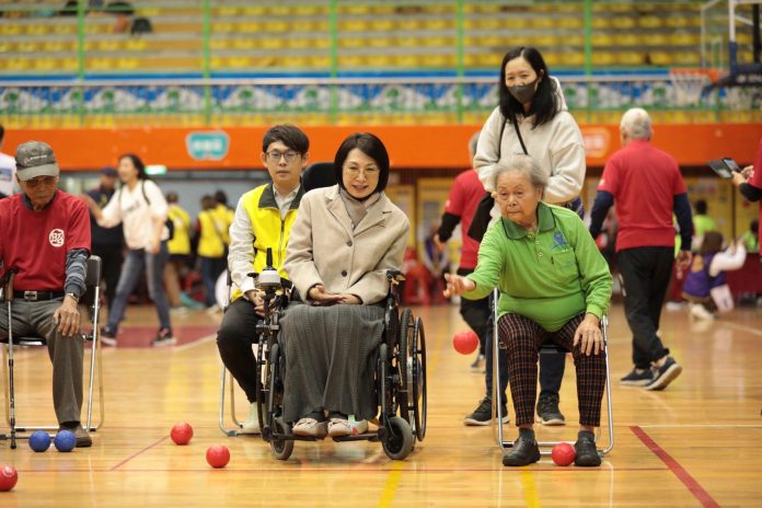 基隆市長者地板滾球賽　據點128隊阿公阿嬤組隊參賽