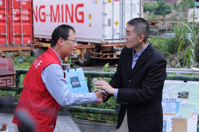 基隆水污染前進指揮所撤除!謝國樑:持續追查污染源 研議檢舉獎金鼓勵吹哨 基隆水污染前進指揮所撤除!謝國樑:持續追查污染源 研議檢舉獎金鼓勵吹哨