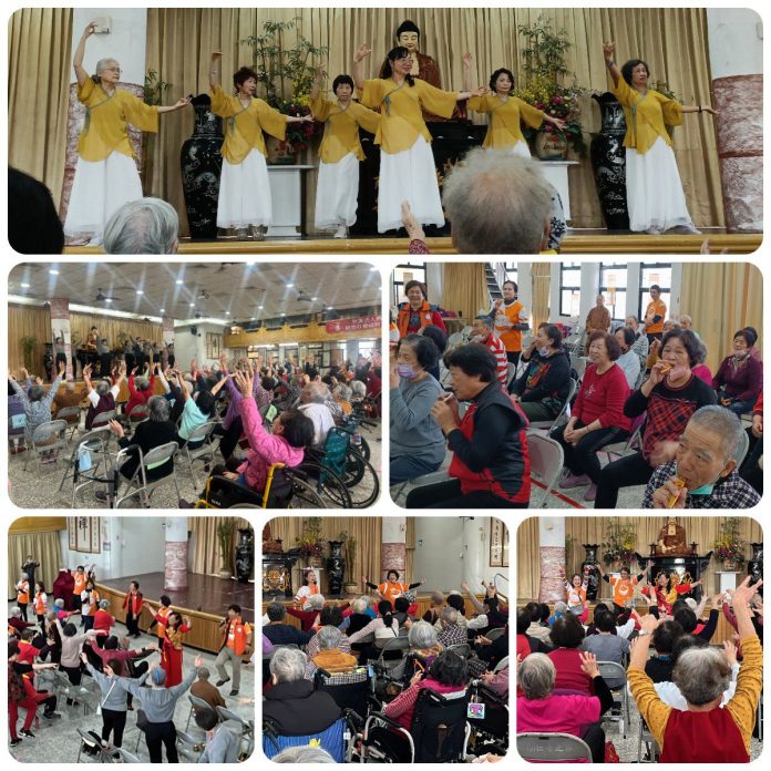 中天寺、公益團體陪伴長者　天天哈樂day　蘭陽仁愛之家歌舞表演　歡笑聲不斷