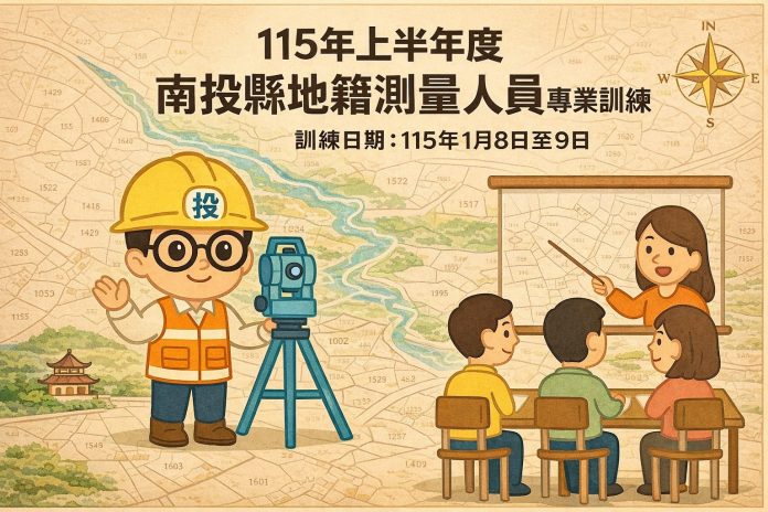 投縣府舉辦地籍測量人員教育訓練　歡迎踴躍報名參加