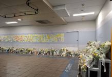 他擋住了刀火,也守住了城市 北捷設悼念牆追思余先生義行 他擋住了刀火,也守住了城市 北捷設悼念牆追思余先生義行