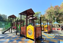 板橋玫瑰公園兒童遊戲場華麗現身 開啟童年新樂章 圖/新北市政府