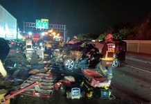 落實防禦駕駛觀念 關鍵一秒鐘避開致命危機 圖/交通部高速公路局提供,14.12.4國1南向170.7公里處砂石車、聯結車及2部小客車追撞事故