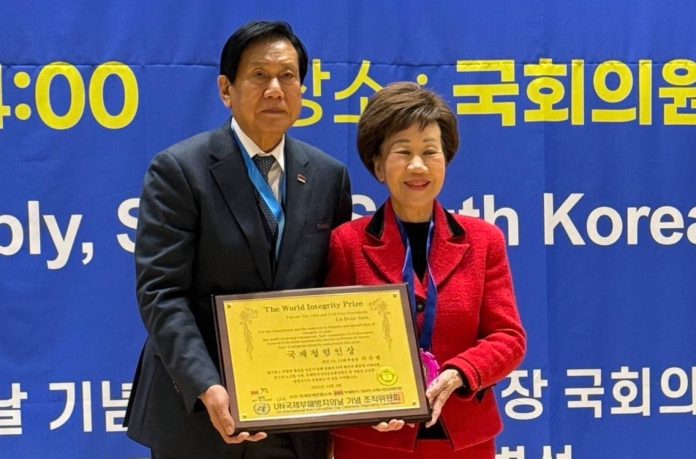 呂秀蓮副總統出席un世界反貪腐日典禮深談清廉價值-aim-國家發展集團總會長劉意川率團全程觀禮-致敬時代良知