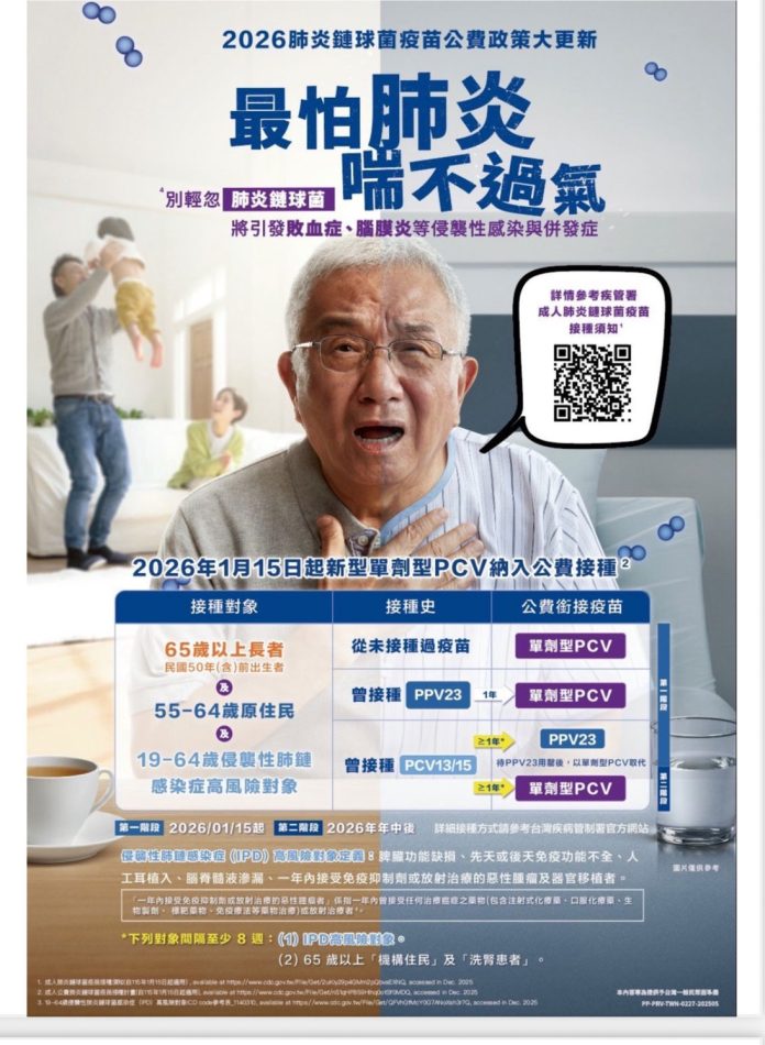 守護高風險族群健康　臺東推動成人肺鏈疫苗公費升級