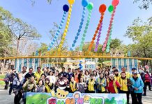 粉紅熊熊登場!後勁公園「森林城堡」啟用 陳其邁:楠梓親子新地標 圖/高雄市政府