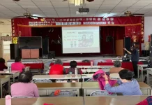 和美分局前往線西鄉老人會 加強反詐騙及交通安全宣導