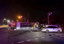 草屯鎮昨晚凌晨發生一起A1交通事故 造成1死7傷