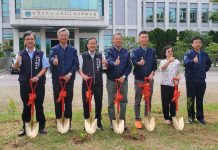 響應世界地球日 中市環保局攜手台水植樹 固碳綠化給水廠