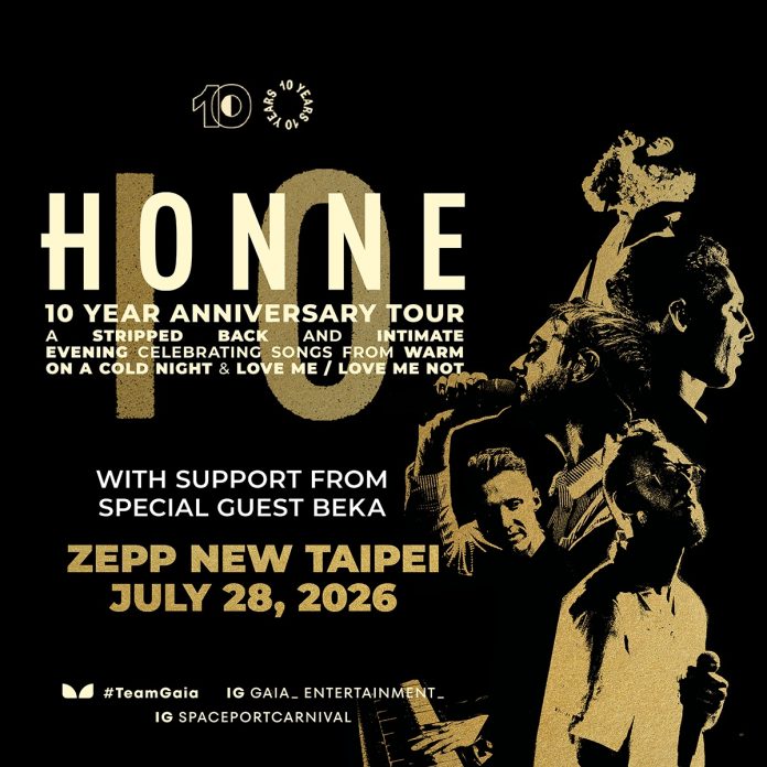 HONNE-10週年紀念巡迴演唱會台北728Zepp-New-Taipei溫暖登場門票KKTIX熱賣中2