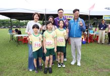 南投市第44屆市運會熱血登場 許縣長為小將加油