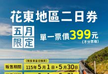 響應世界公共運輸日 臺鐵推點數加倍 花東優惠雙方案