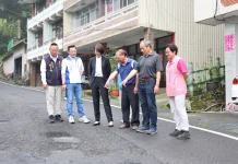 許縣長會勘鹿谷鄉8件農路、野溪護岸改善案 核定1,482萬7千元發包改善
