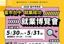 中市府挺社會新鮮人! 年中最大就博會5/30 、5/31中友百貨登場 3,000職缺、薪資最高上看9萬6,000元