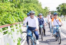 淡水金色水岸自行車道再升級 侯友宜邀民眾體驗淡水、八里水岸之美